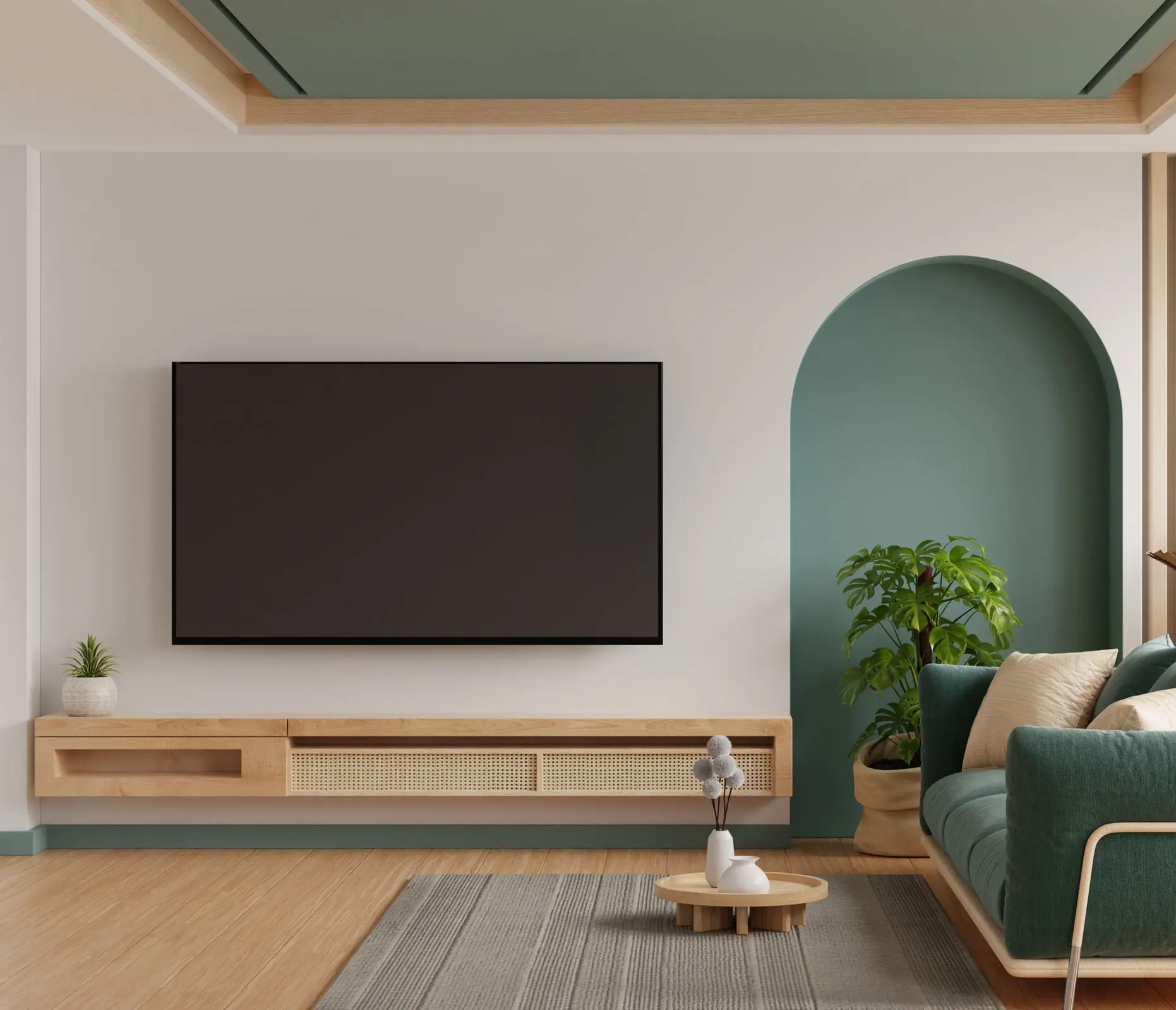 Wall Mounted Flat Screen TV