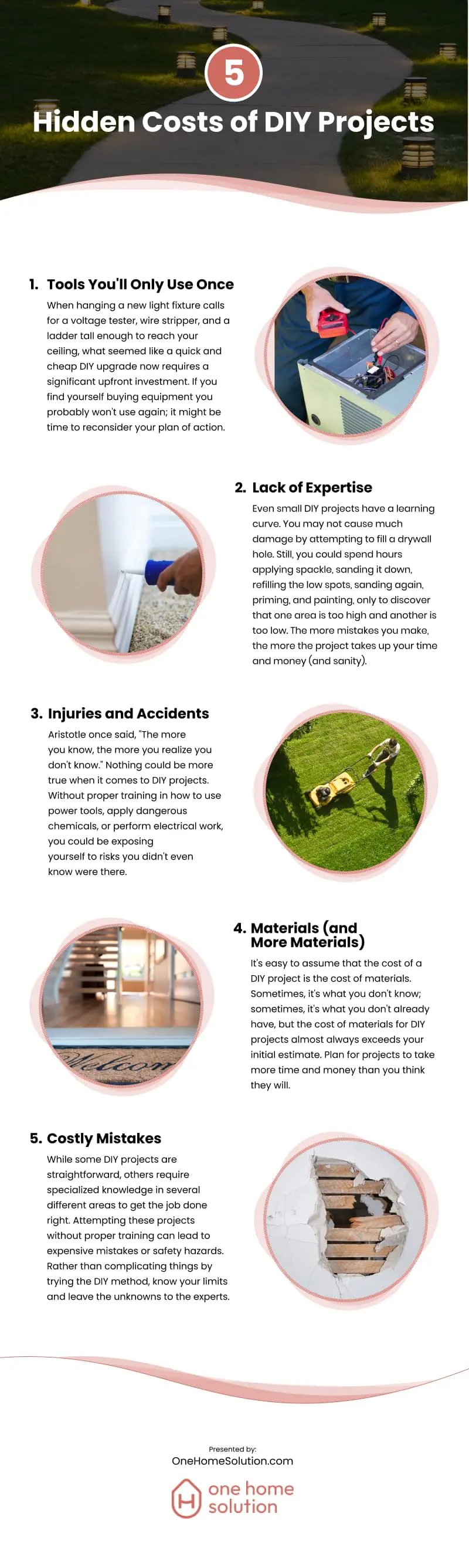 5 Hidden Costs of DIY Projects Infographic