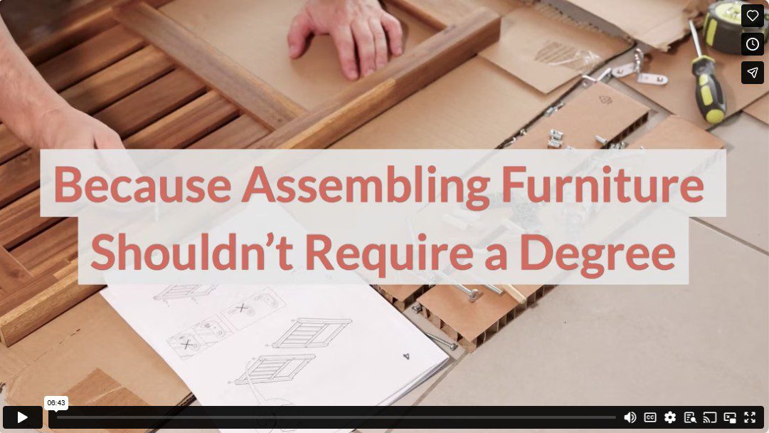 Because Assembling Furniture Shouldn’t Require a Degree